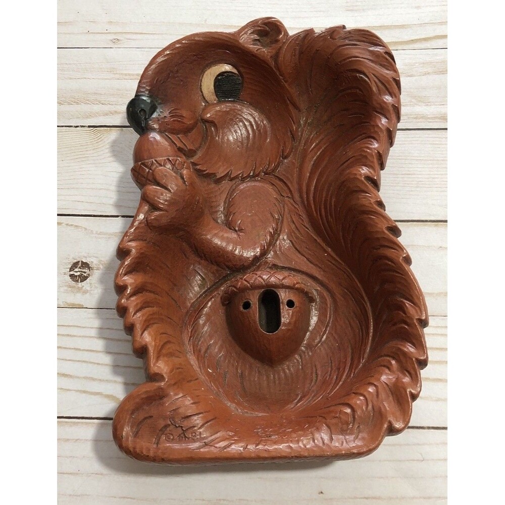 Vintage Squirrel Nut Bowl Tray Dish Multi Products USA Whimsy Decor Quirky MPI